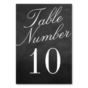 Die Fancy Kreidetafel Hochzeitskollektion Tischnummer