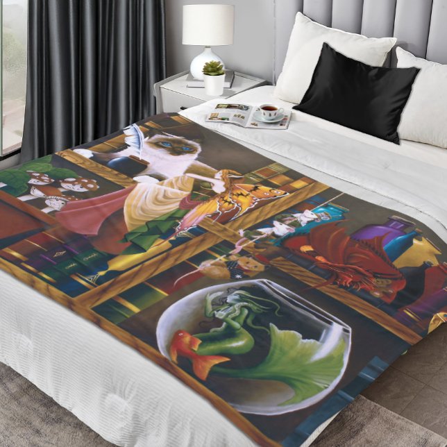 Die Fantasiebibliothek der Zauberer Fleecedecke (Von Creator hochgeladen)