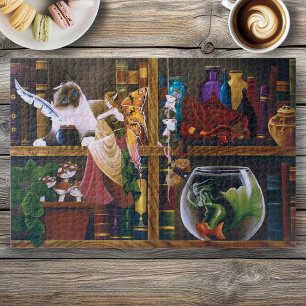 Die Fantasiebibliothek der Zauberer Puzzle