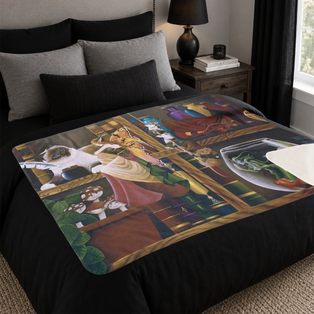 Die Fantasiebibliothek der Zauberer Sherpadecke (Von Creator hochgeladen)