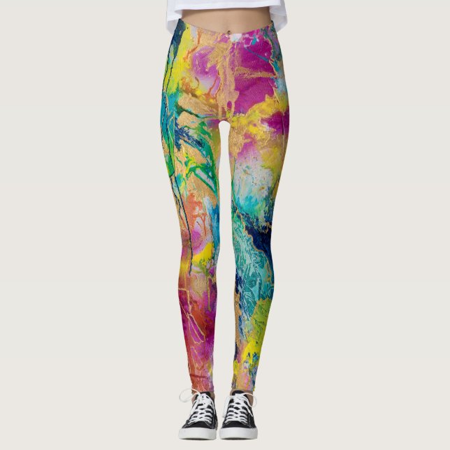 "Die Farbe der Freude" Leggings durch MaryLea (Vorderseite)