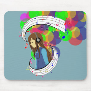 Die Farbe der Musik Mousepad