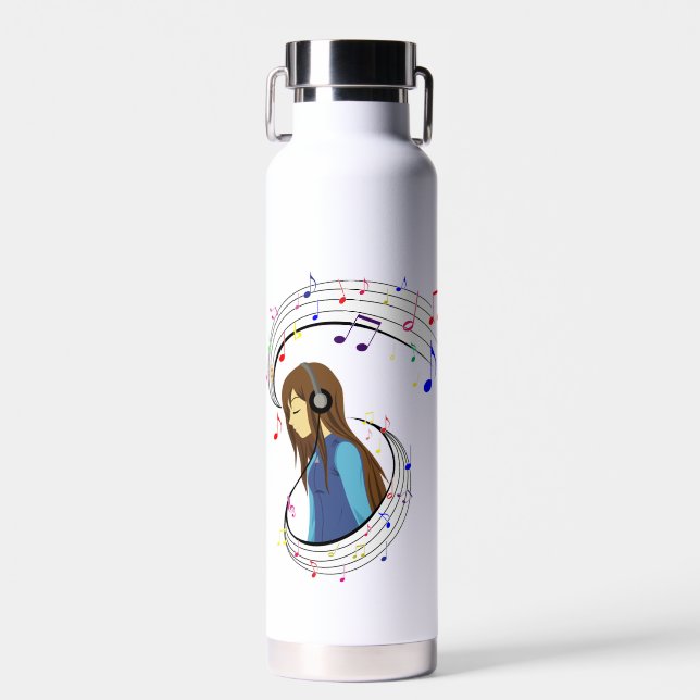 Die Farbe der Musik Trinkflasche (Vorne)