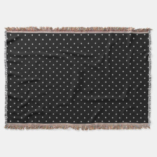 Die Farbe der Polka-Punkte auf schwarzem Klick anp Decke