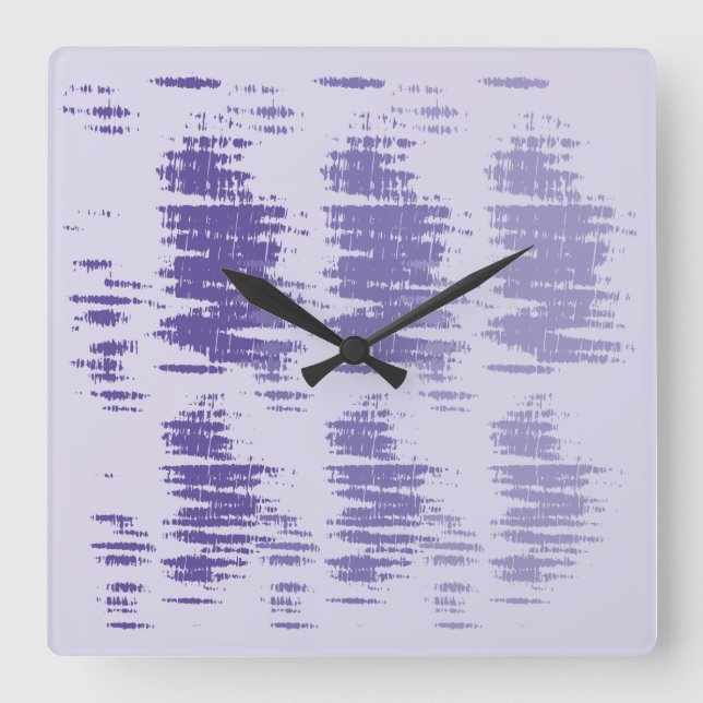 die Farbe des Lichtschattens Sonne durch Masanser Quadratische Wanduhr (Vorderseite)