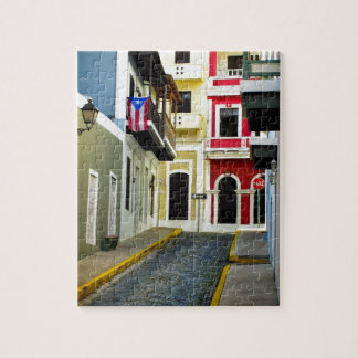 die Farbe von altem San Juan Puerto Rico Puzzle