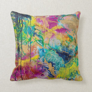 Die Farbe von Joy MaryLea Harris Art Throw Kissen