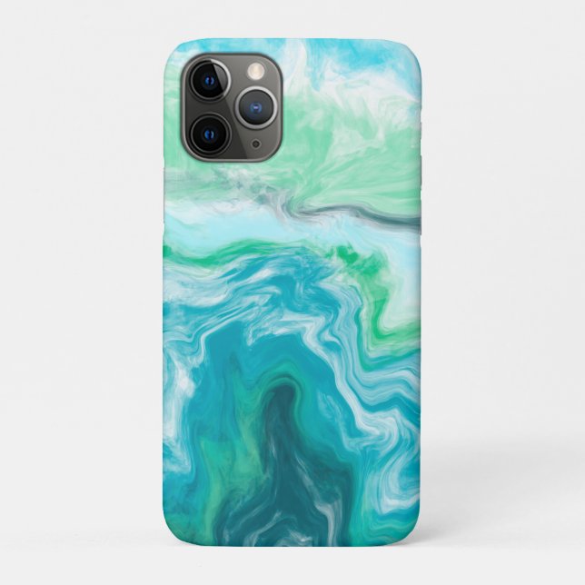 Die Farben Blau und Türkis Case-Mate iPhone Hülle (Rückseite)