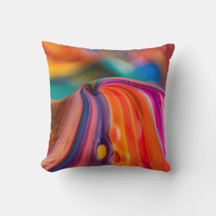 Die Farben der Berge malen farbenfrohe Kunst Kissen