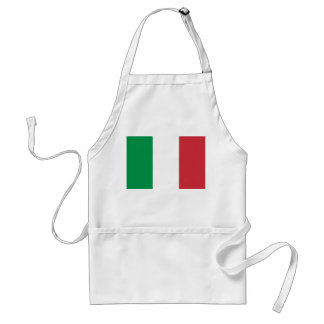 Die Farben der grünen und roten italienischen Fahn Schürze