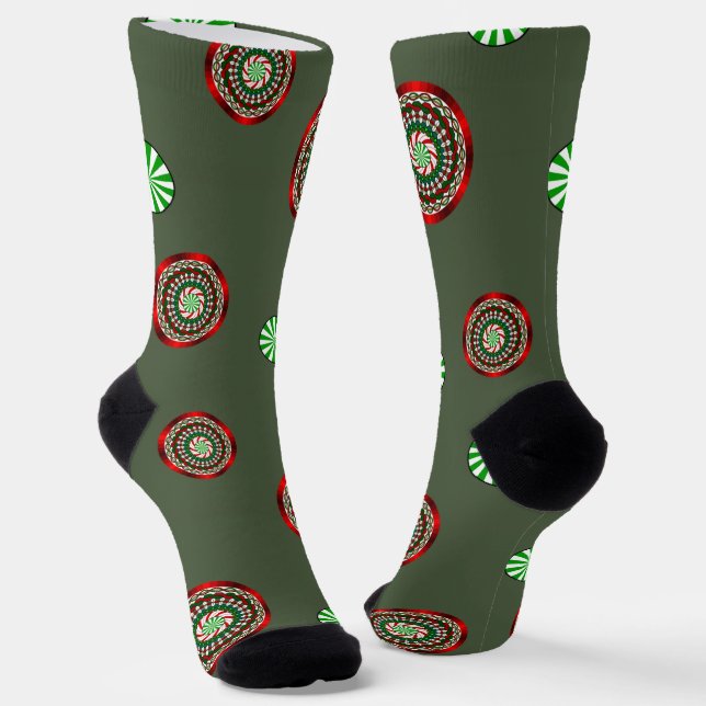 Die Farben der Weihnachten Socken (Gewinkelt)