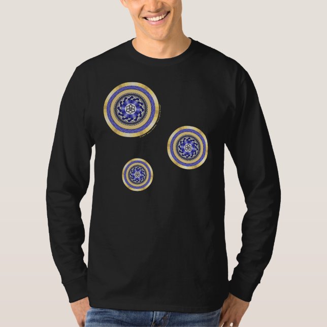 Die Farben des dunklen Shirts der neuen Jahre (Vorderseite)