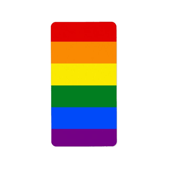 Die Farben des Regenbogens Adressaufkleber (Vorne)