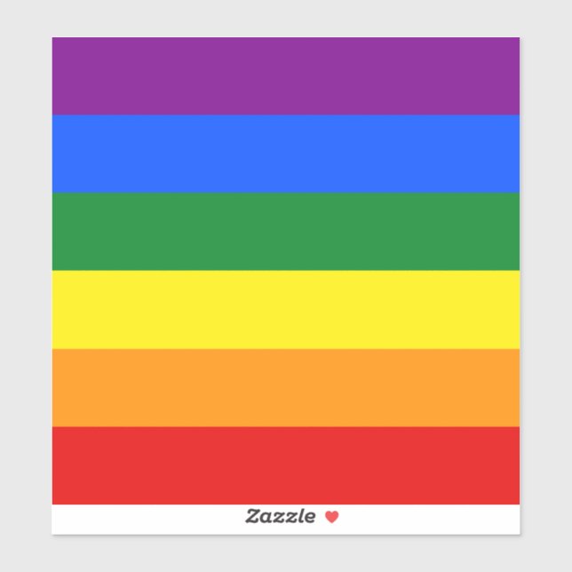 Die Farben des Regenbogens Aufkleber (Blatt)