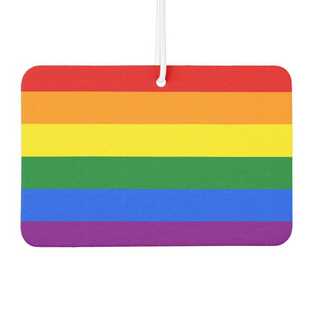 Die Farben des Regenbogens Autolufterfrischer (Vorderseite)