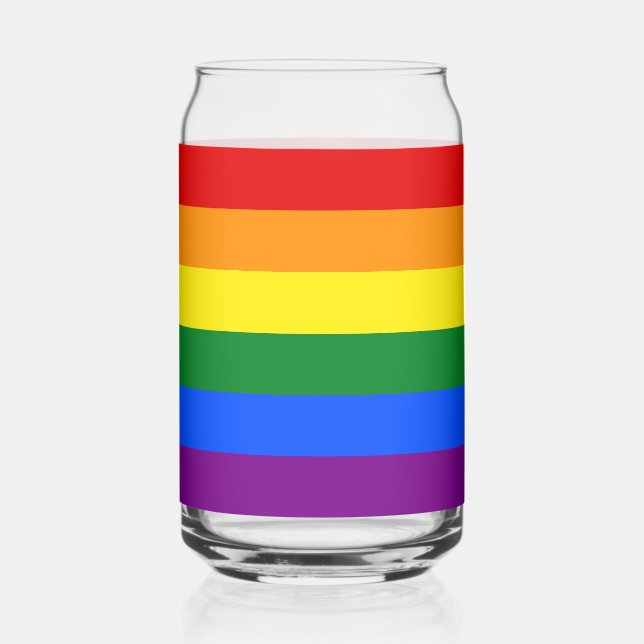 Die Farben des Regenbogens Dosenglas (Vorderseite)