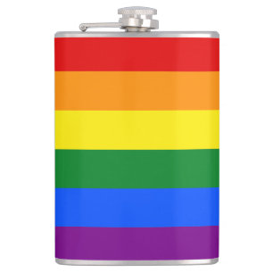 Die Farben des Regenbogens Flachmann