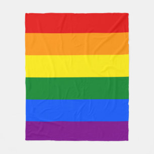 Die Farben des Regenbogens Fleecedecke