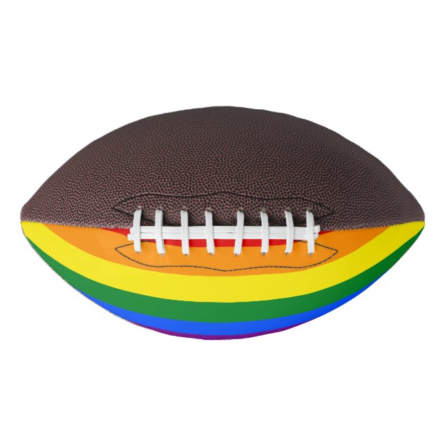 Die Farben des Regenbogens Football (Vorderseite)