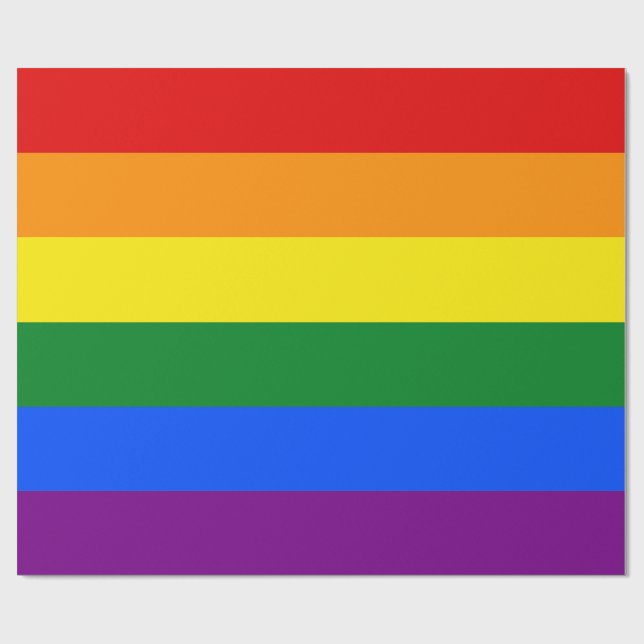 Die Farben des Regenbogens Geschenkpapier (Flach)