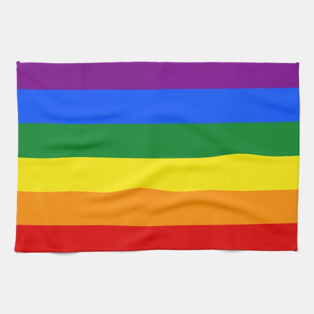 Die Farben des Regenbogens Geschirrtuch (Horizontal)