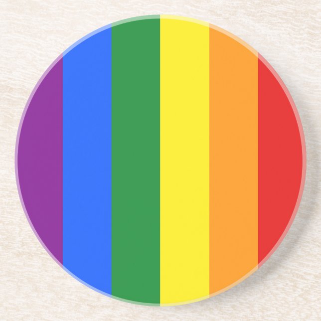 Die Farben des Regenbogens Getränkeuntersetzer (Vorne)