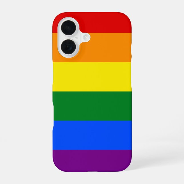 Die Farben des Regenbogens iPhone 16 Hülle (Rückseite)
