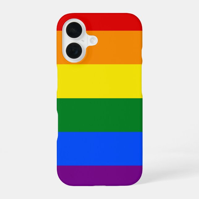 Die Farben des Regenbogens iPhone 16 Hülle (Rückseite)