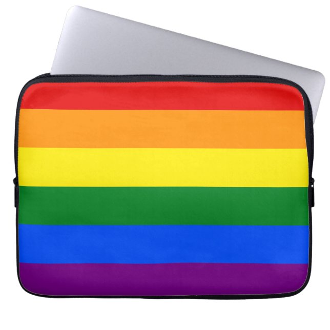 Die Farben des Regenbogens Laptopschutzhülle (Vorderseite)