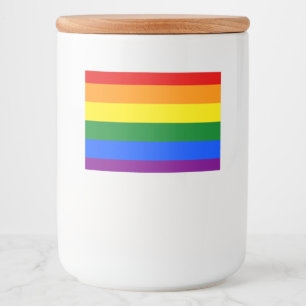Die Farben des Regenbogens Lebensmitteletikett