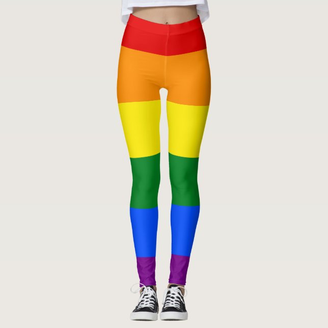 Die Farben des Regenbogens Leggings (Vorderseite)
