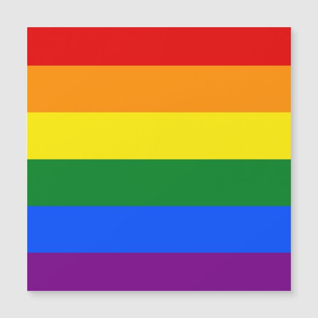 Die Farben des Regenbogens Magnetkarte (Vorderseite)