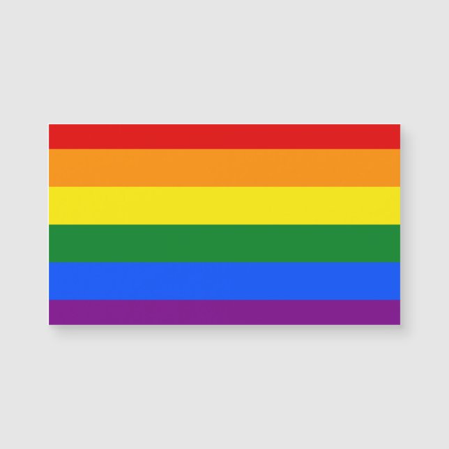 Die Farben des Regenbogens Magnetkarte (Vorderseite)