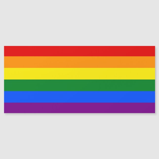 Die Farben des Regenbogens Magnetkarte (Vorderseite)