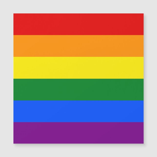 Die Farben des Regenbogens Magnetkarte (Vorderseite)