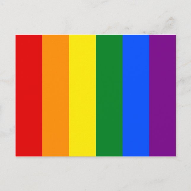 Die Farben des Regenbogens Postkarte (Vorderseite)