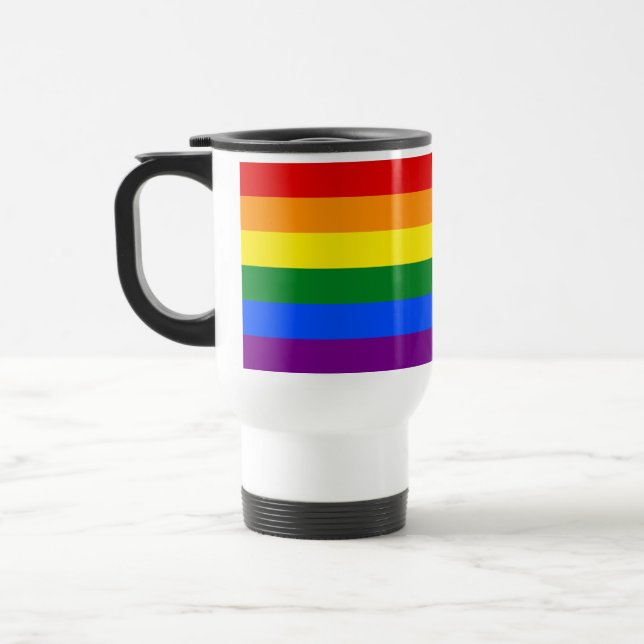 Die Farben des Regenbogens Reisebecher (Links)