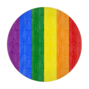 Die Farben des Regenbogens Schneidebrett