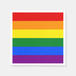Die Farben des Regenbogens Serviette