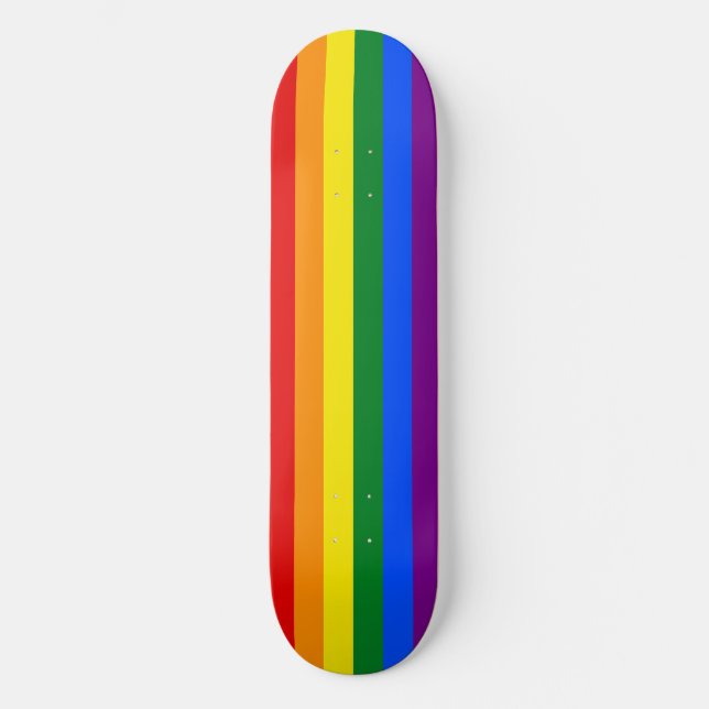 Die Farben des Regenbogens Skateboard (Vorderseite)