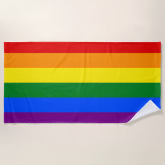Die Farben des Regenbogens Strandtuch