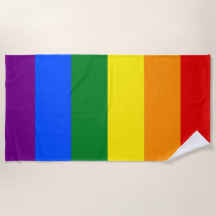 Die Farben des Regenbogens Strandtuch