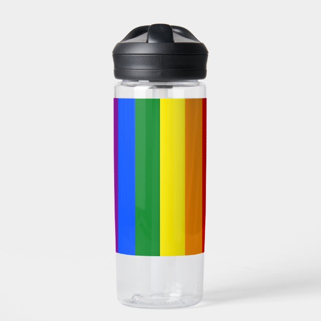 Die Farben des Regenbogens Trinkflasche (Vorderseite)