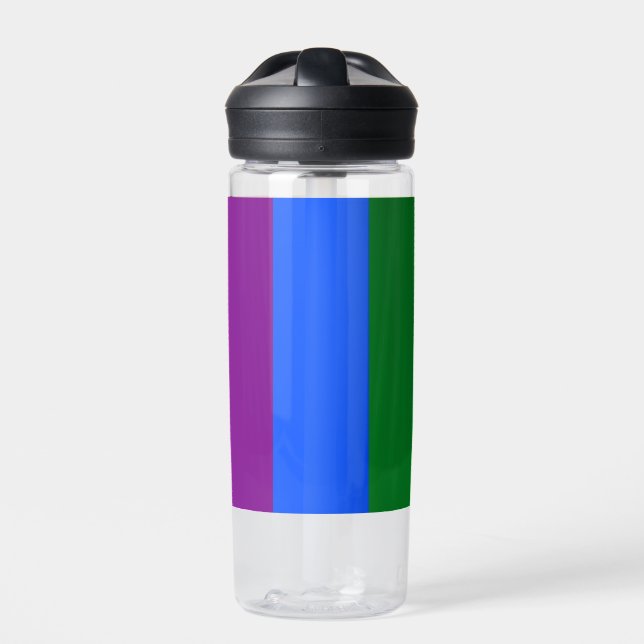 Die Farben des Regenbogens Trinkflasche (Vorderseite)