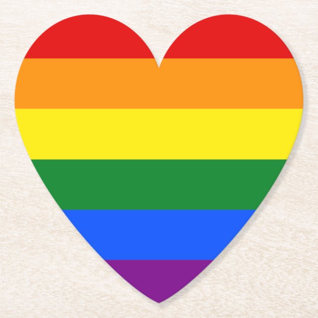 Die Farben des Regenbogens Untersetzer (Vorderseite)