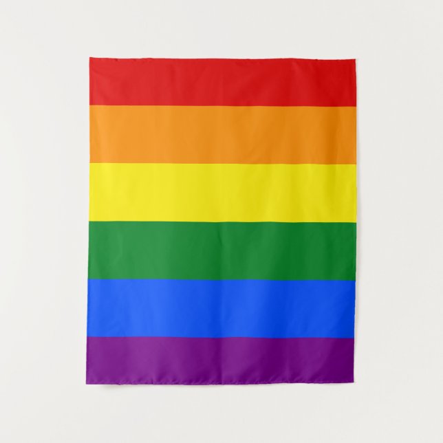 Die Farben des Regenbogens Wandteppich (Vorderseite)