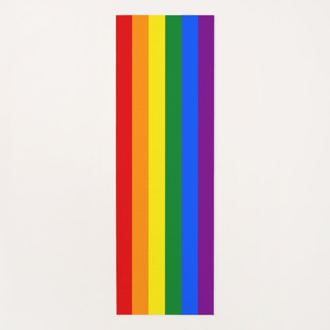 Die Farben des Regenbogens Yogamatte (Vorderseite)