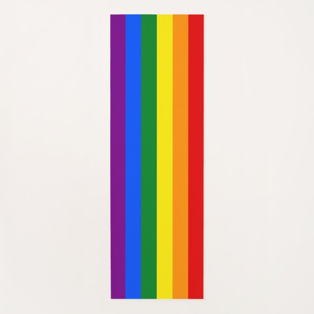 Die Farben des Regenbogens Yogamatte (Vorderseite)