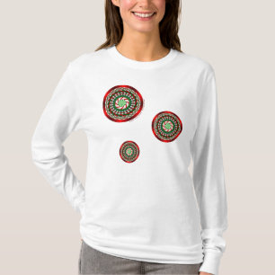 Die Farben des Weihnachten Damen Leucht Shirt