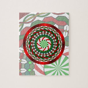 Die Farben des Weihnachtspuzzles Puzzle